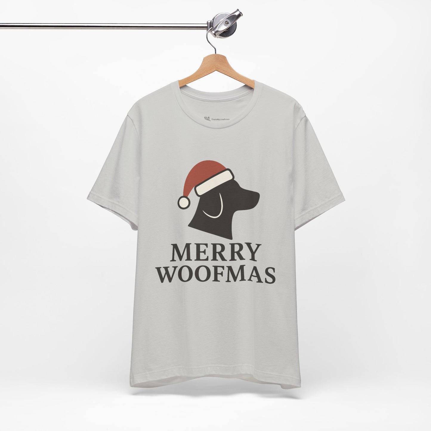 Merry Woofmas Christmas Unisex Jersey Short Sleeve Tee T-shirt