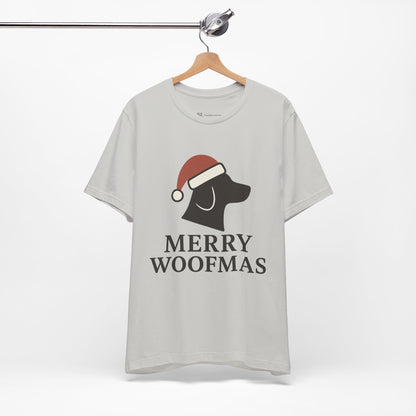 Merry Woofmas Christmas Unisex Jersey Short Sleeve Tee T-shirt