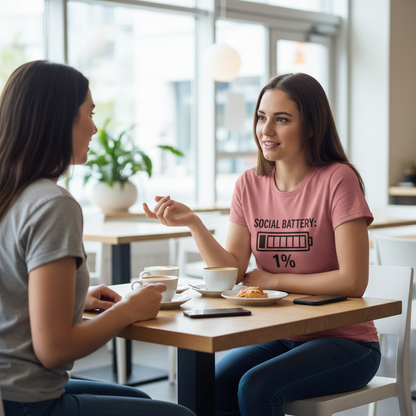 Social Battery Bar Unisex Jersey Short Sleeve Tee T-shirt