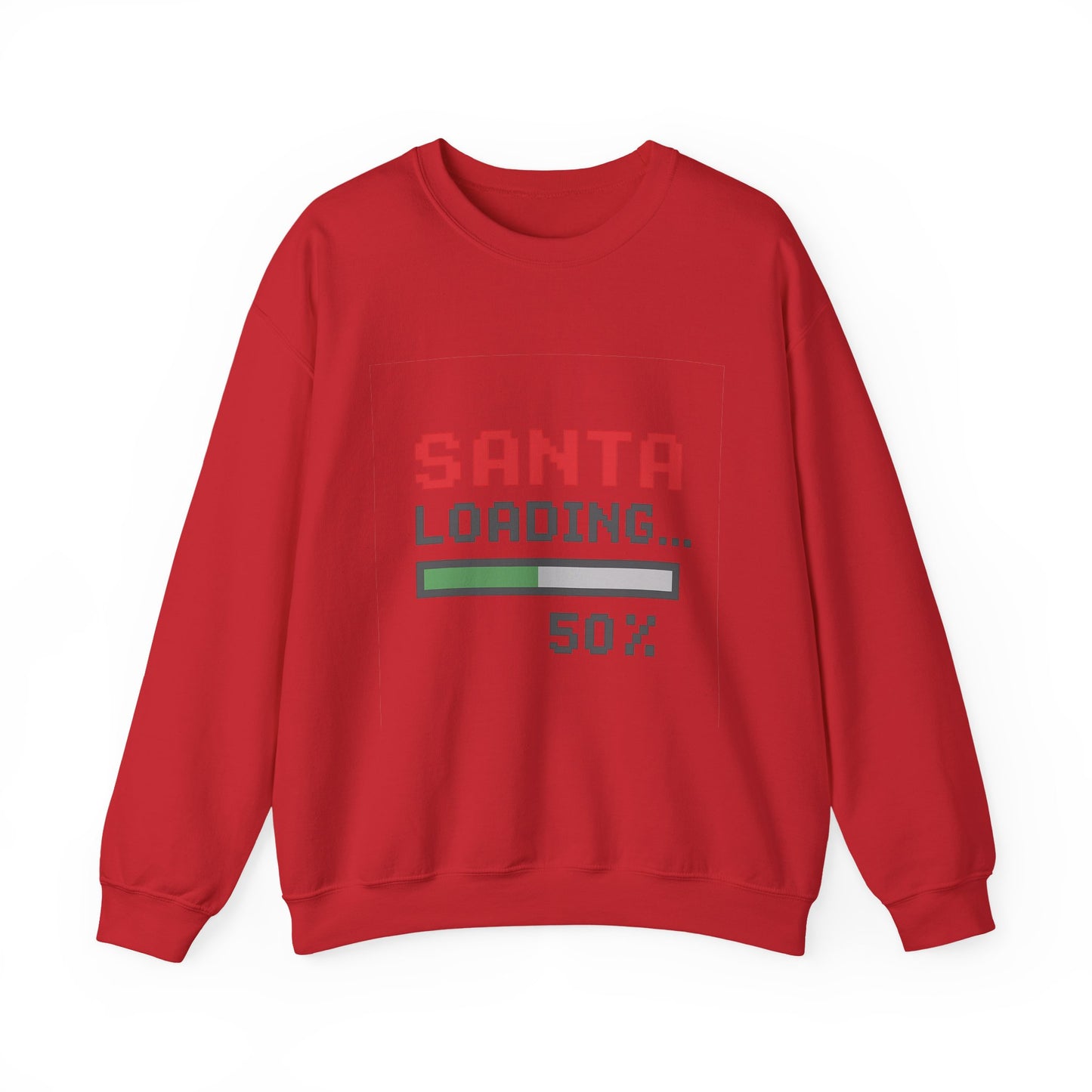 Santa Loading Bar Christmas Unisex Heavy Blend™ Crewneck Sweatshirt