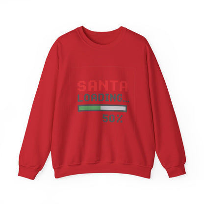 Santa Loading Bar Christmas Unisex Heavy Blend™ Crewneck Sweatshirt