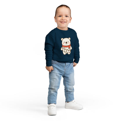 Polar Bear With Lights ChristmasToddler Sweatshirt
