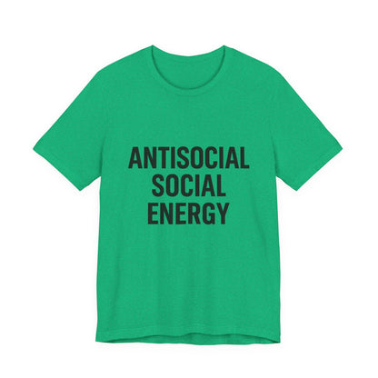 Antisocial Social Energy Unisex Jersey Short Sleeve Tee T-shirt