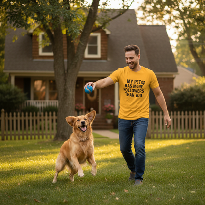 My Pet Has More Followers Than You Unisex Jersey Short Sleeve Tee T-shirt