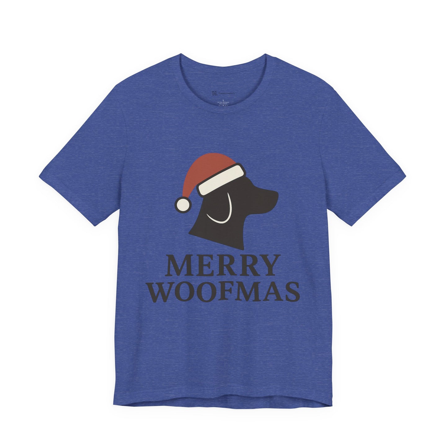 Merry Woofmas Christmas Unisex Jersey Short Sleeve Tee T-shirt