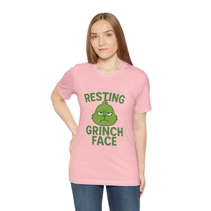Gringe Resting Face Christmas Unisex Jersey Short Sleeve Tee T-shirt