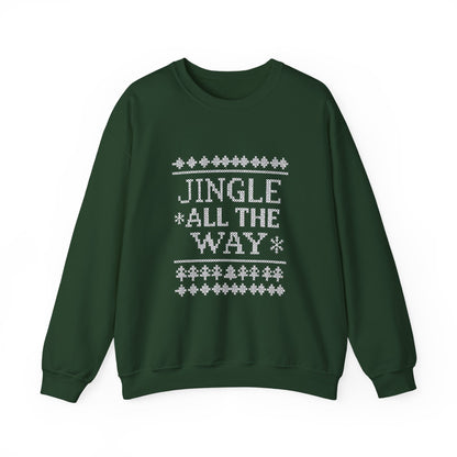 Merry Christmas Ugly Knitted Sweater Style Unisex Heavy Blend™ Crewneck Sweatshirt