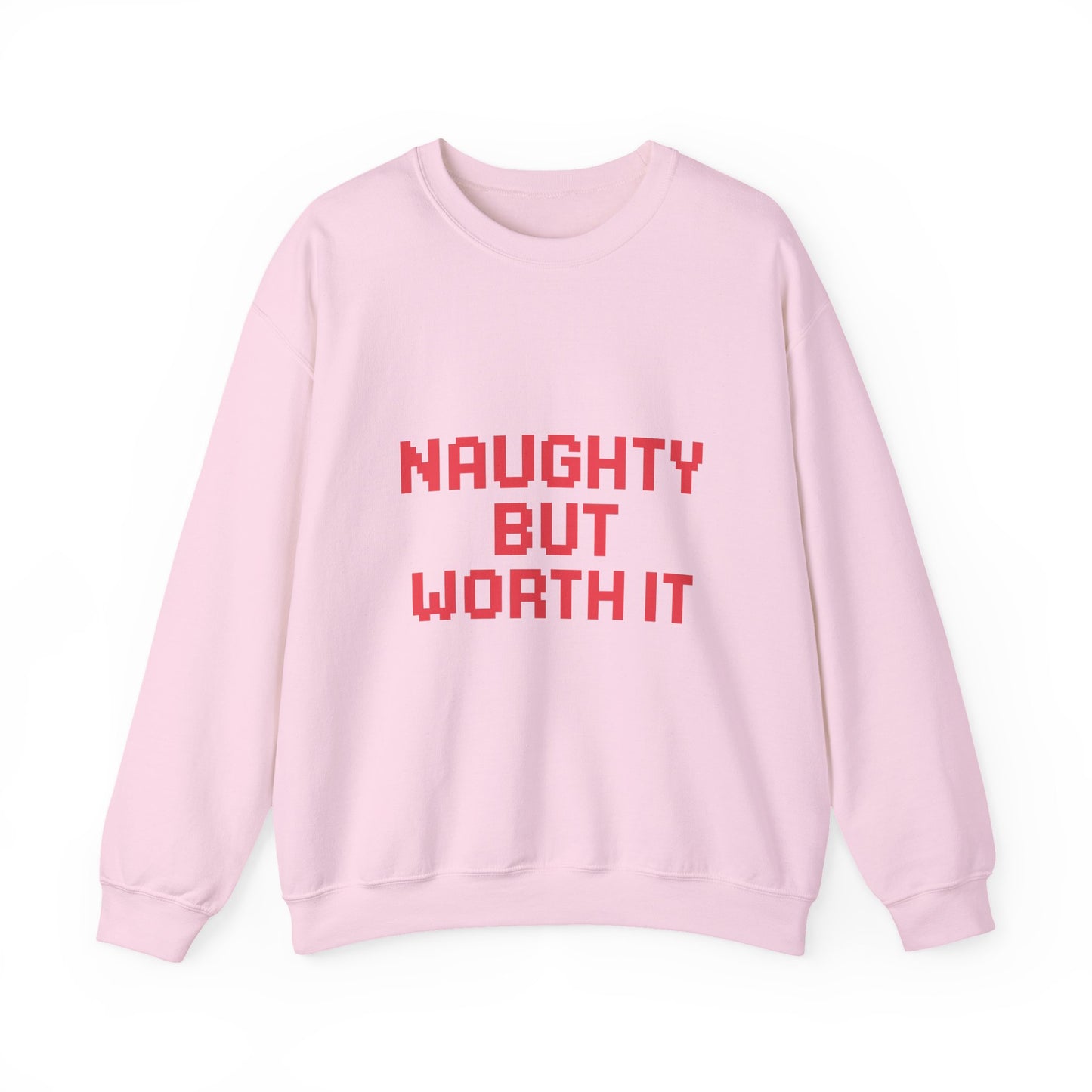 Naughty But Worth It Christmas Unisex Heavy Blend™ Crewneck Sweatshirt