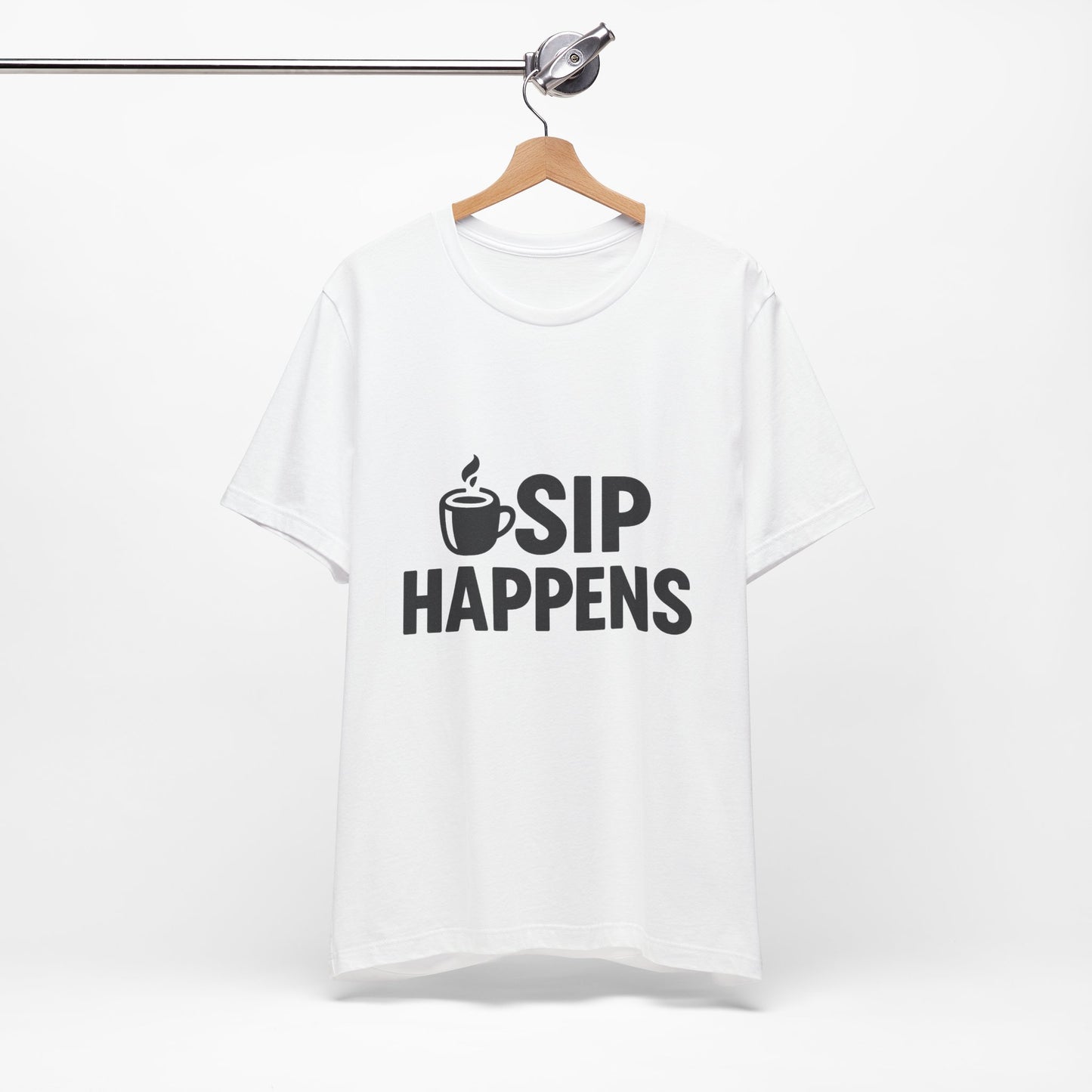 Sip Happens Minimal Edition Unisex Jersey Short Sleeve Tee T-shirt