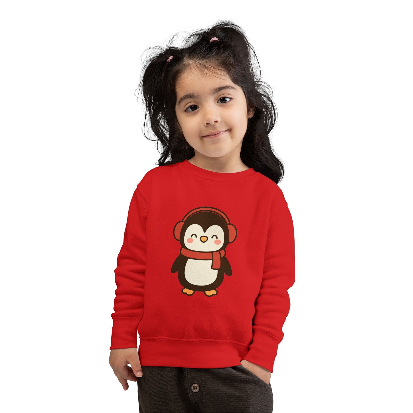 Christmas Winter Penguin Toddler Sweatshirt