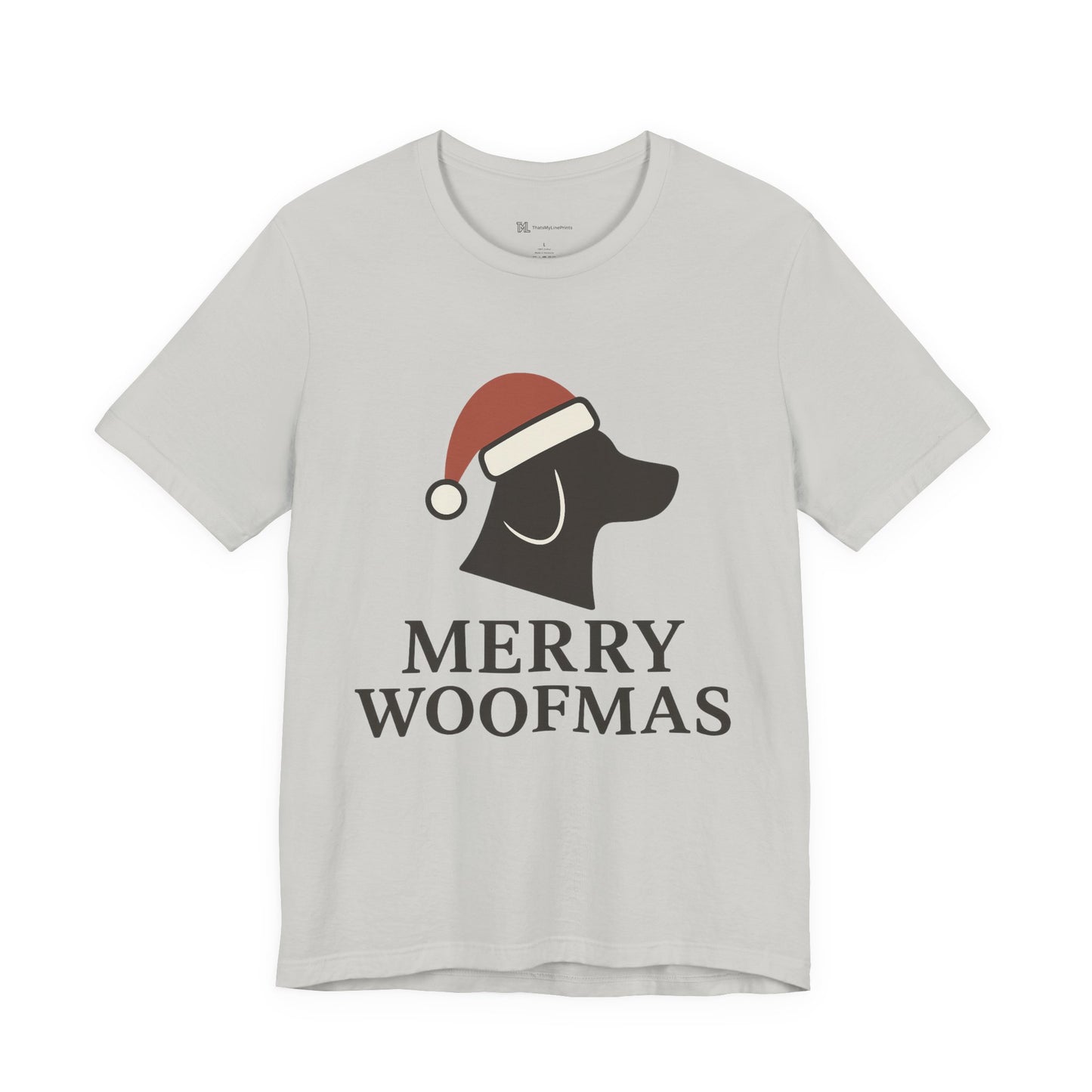 Merry Woofmas Christmas Unisex Jersey Short Sleeve Tee T-shirt