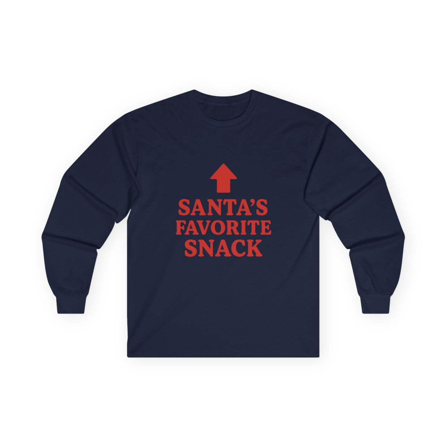 Santa's Favorite Snack Christmas Unisex Ultra Cotton Long Sleeve Tee