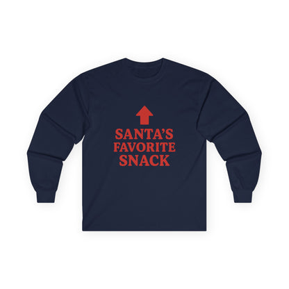 Santa's Favorite Snack Christmas Unisex Ultra Cotton Long Sleeve Tee