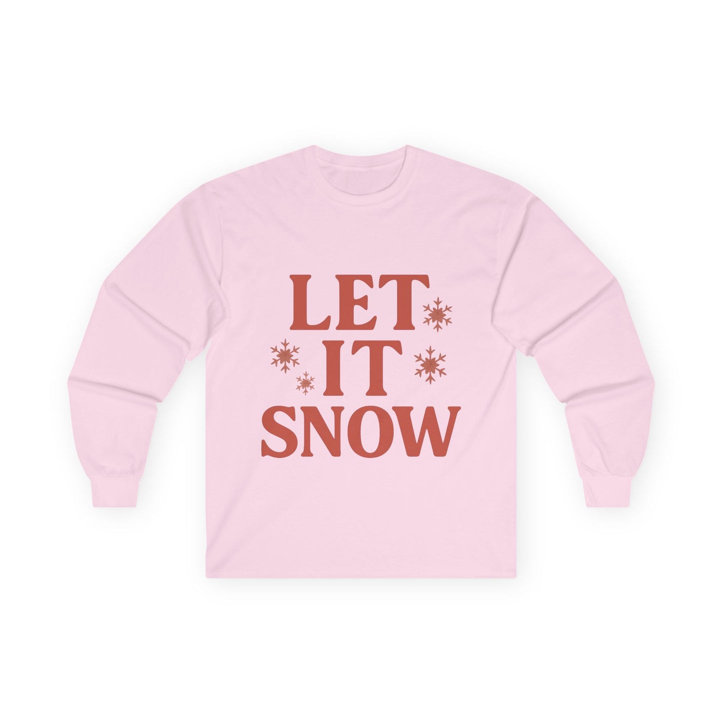 Let It Snow Christmas Unisex Ultra Cotton Long Sleeve Tee T-shirt