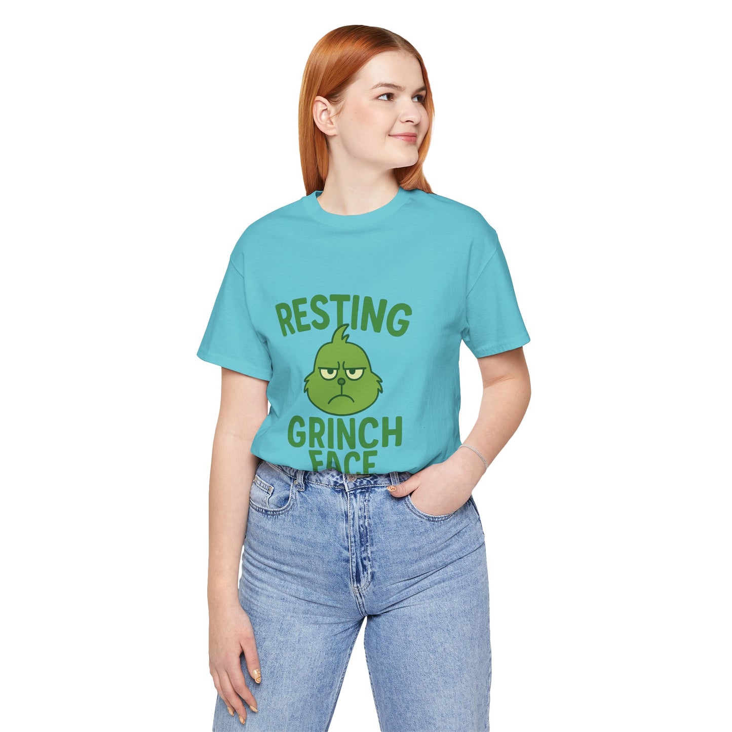 Gringe Resting Face Christmas Unisex Jersey Short Sleeve Tee T-shirt