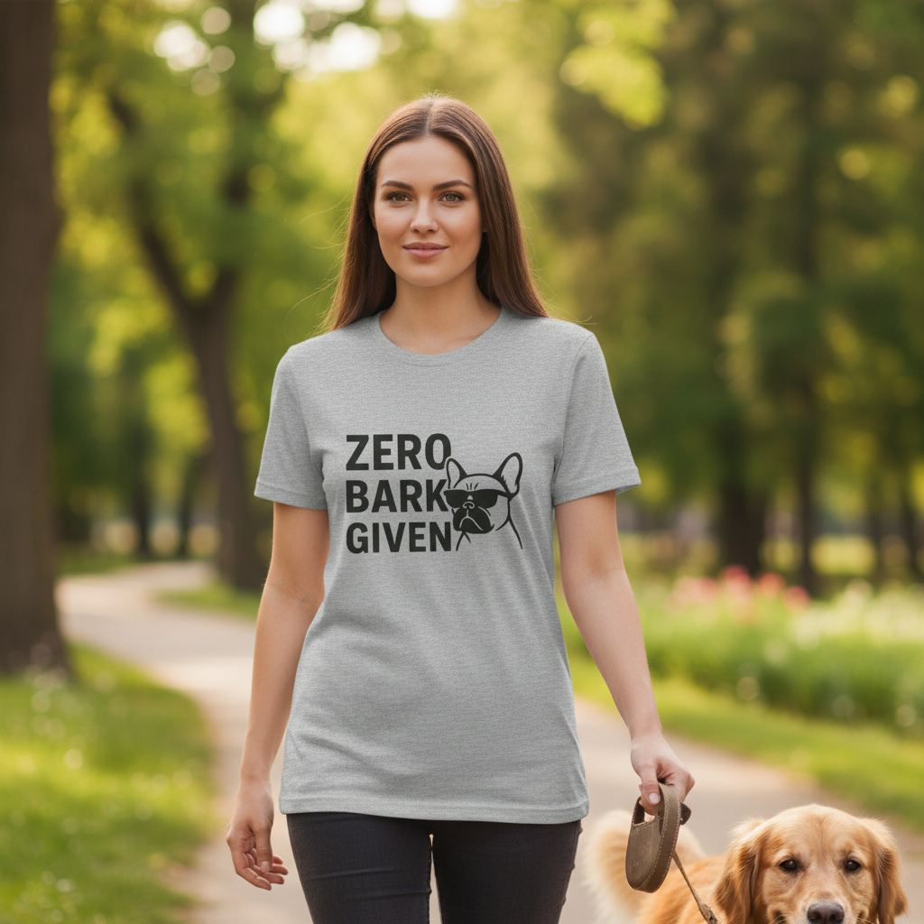 Zero Bark Given Frenchie Unisex Jersey Short Sleeve Tee T-shirt