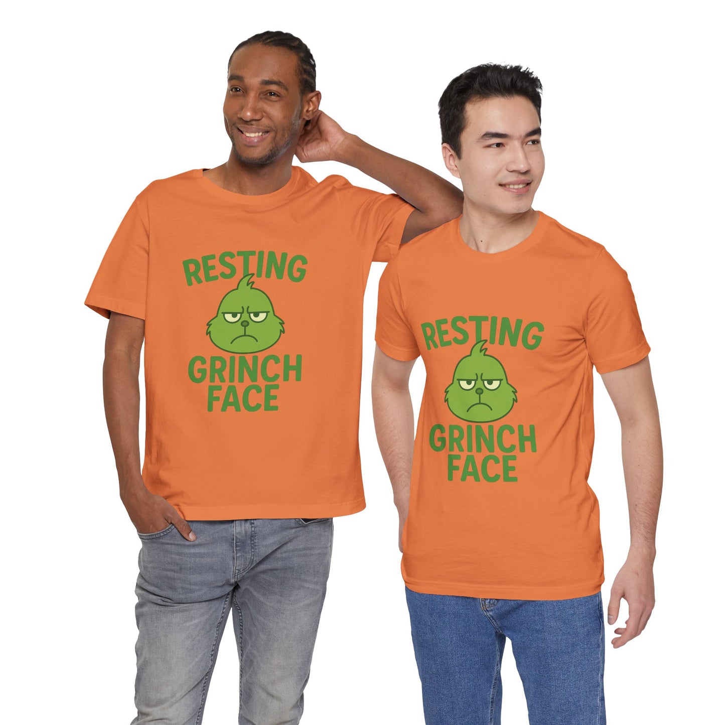 Gringe Resting Face Christmas Unisex Jersey Short Sleeve Tee T-shirt