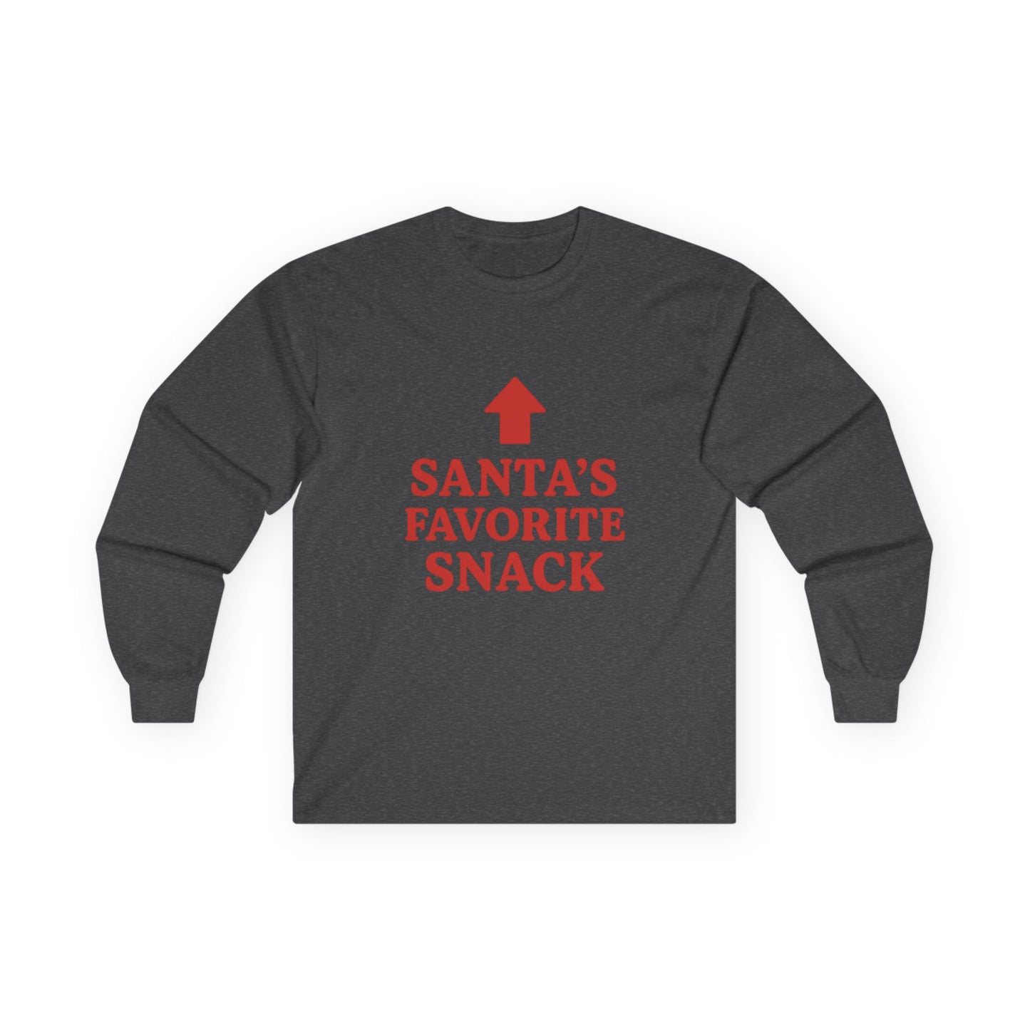 Santa's Favorite Snack Christmas Unisex Ultra Cotton Long Sleeve Tee