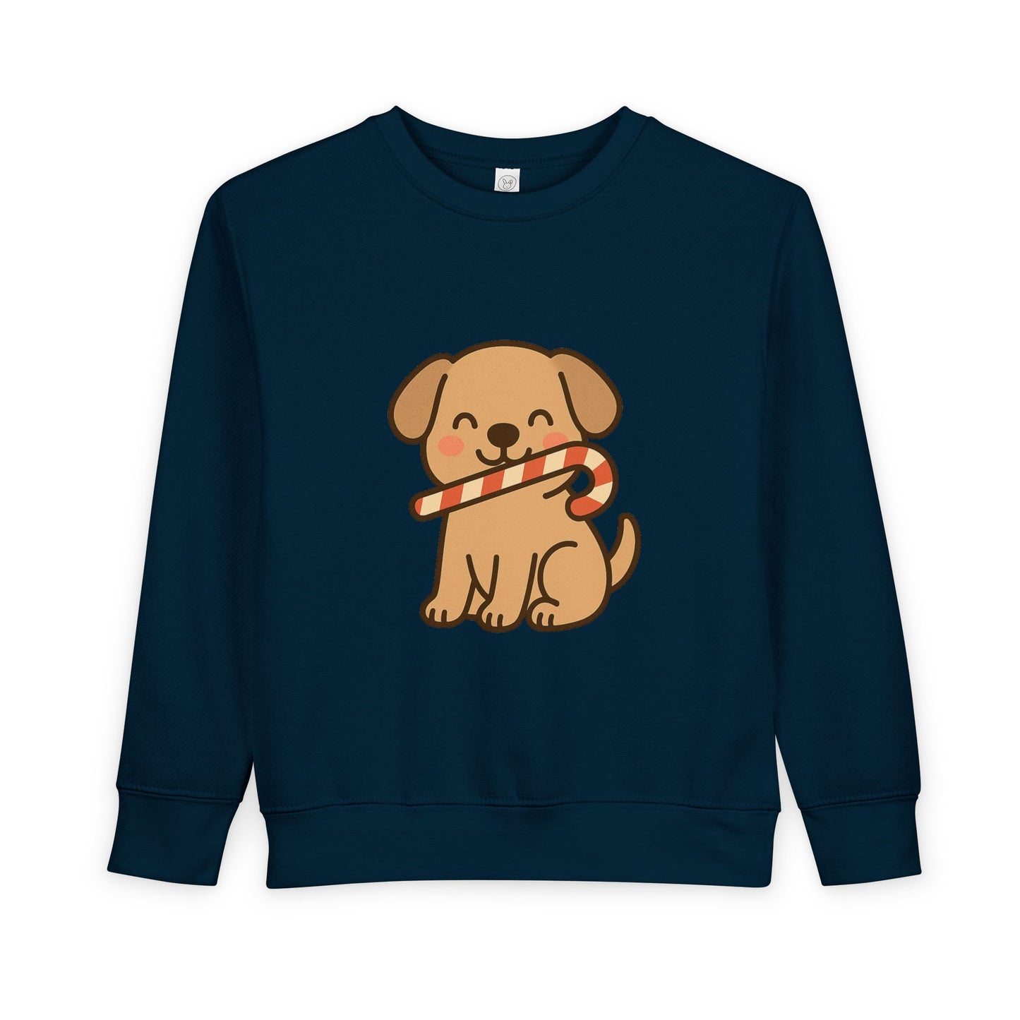 Dog Candy Cane Christmas Toddler Sweatshirt