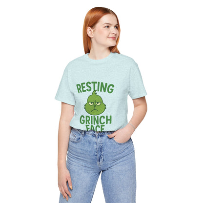 Gringe Resting Face Christmas Unisex Jersey Short Sleeve Tee T-shirt
