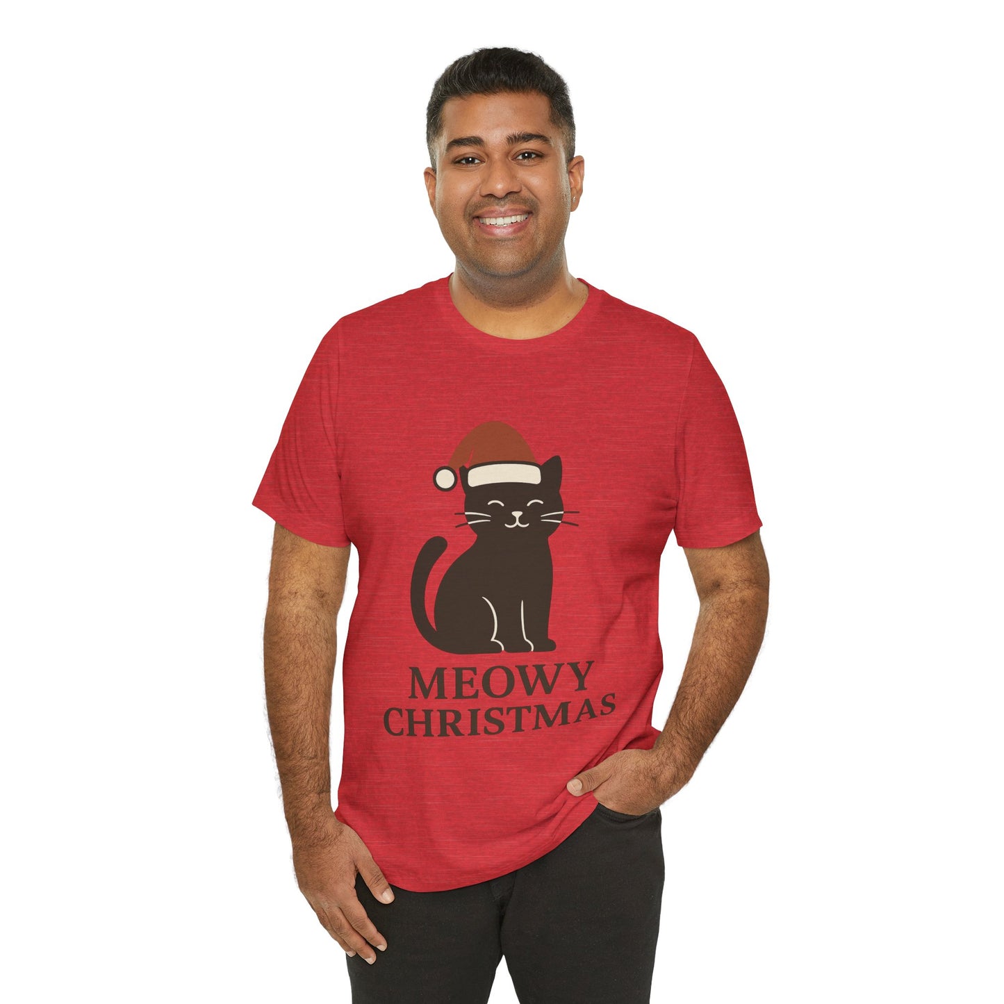 Meowy Christmas Unisex Jersey Short Sleeve Tee T-shirt