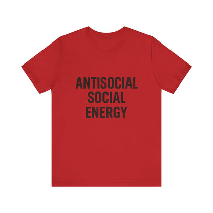 Antisocial Social Energy Unisex Jersey Short Sleeve Tee T-shirt