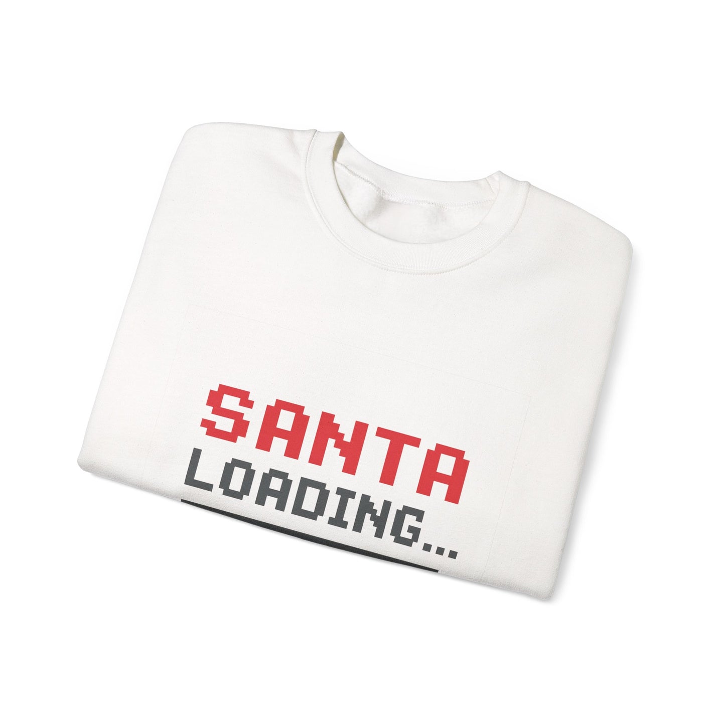 Santa Loading Bar Christmas Unisex Heavy Blend™ Crewneck Sweatshirt