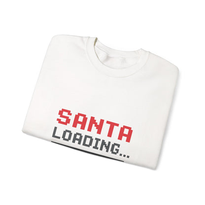 Santa Loading Bar Christmas Unisex Heavy Blend™ Crewneck Sweatshirt