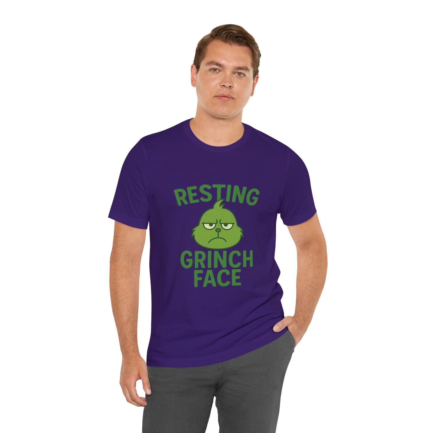 Gringe Resting Face Christmas Unisex Jersey Short Sleeve Tee T-shirt