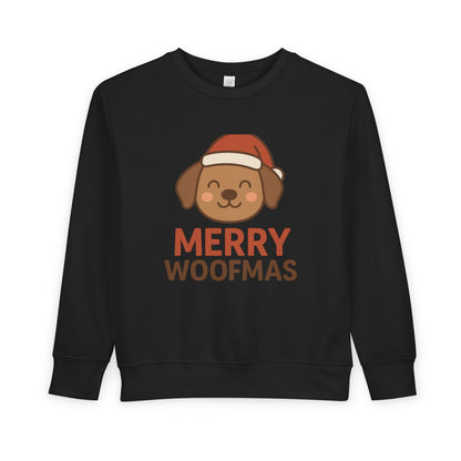 Merry Woofmas Christmas Toddler Sweatshirt