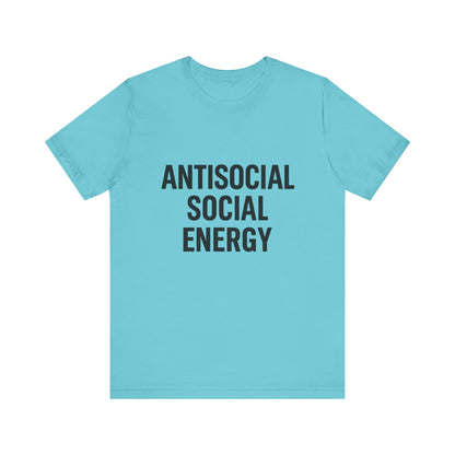 Antisocial Social Energy Unisex Jersey Short Sleeve Tee T-shirt