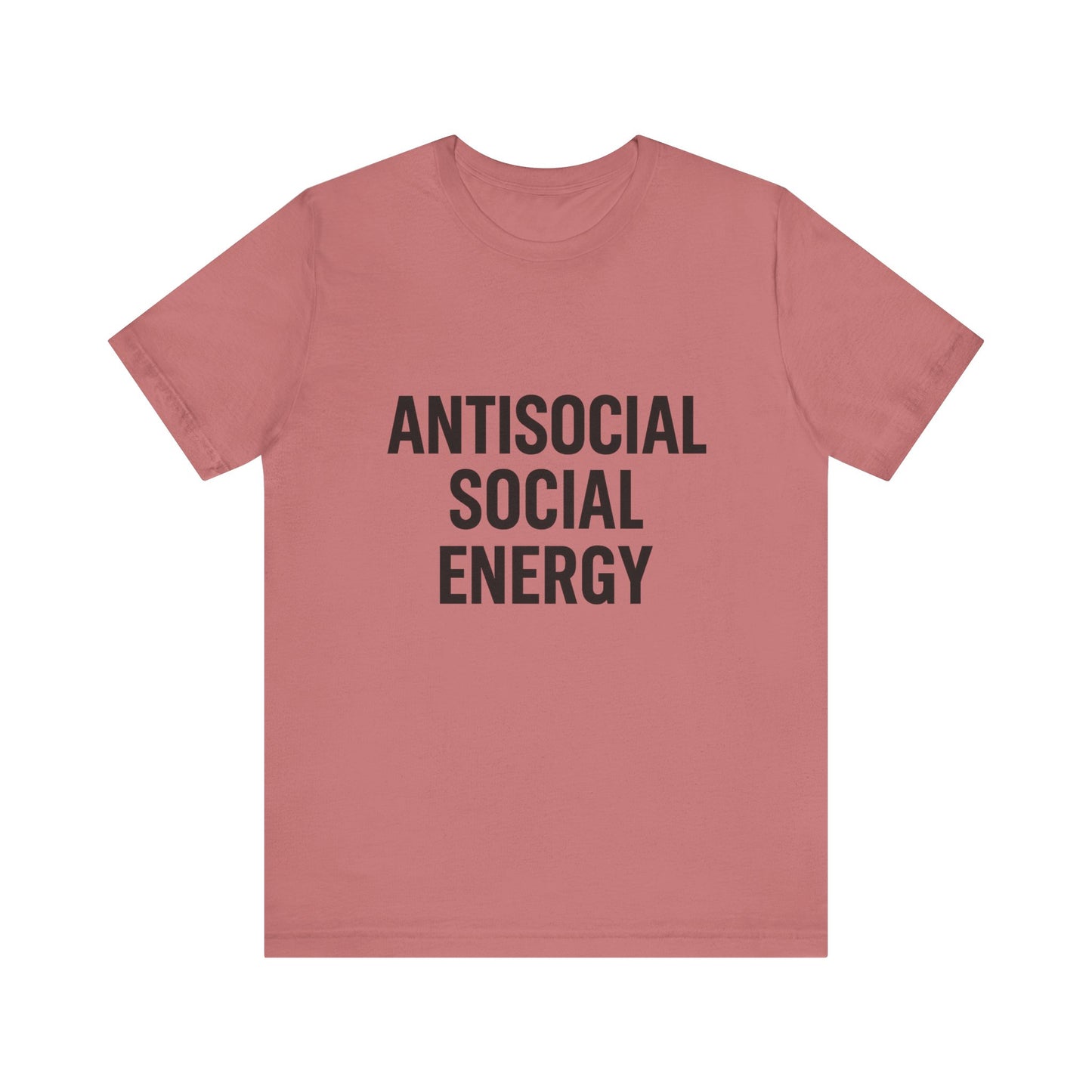 Antisocial Social Energy Unisex Jersey Short Sleeve Tee T-shirt