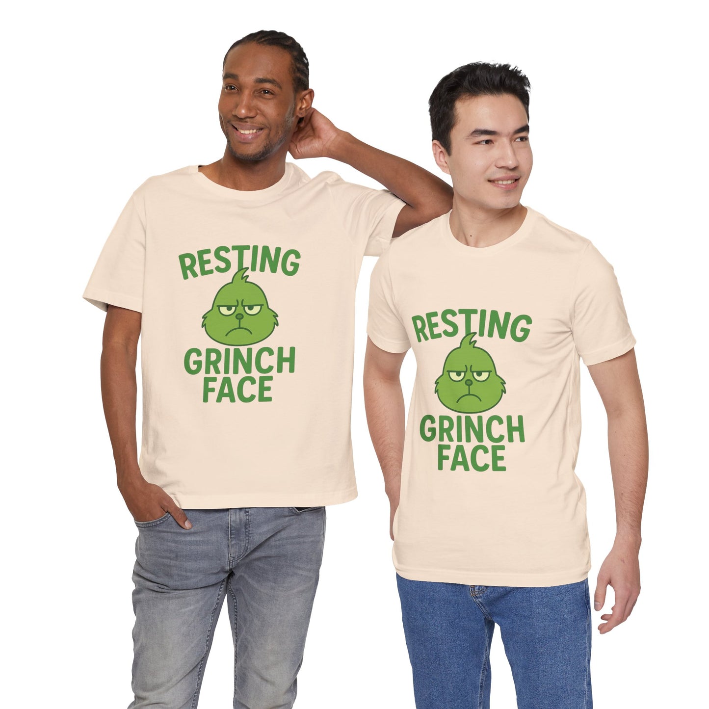 Gringe Resting Face Christmas Unisex Jersey Short Sleeve Tee T-shirt