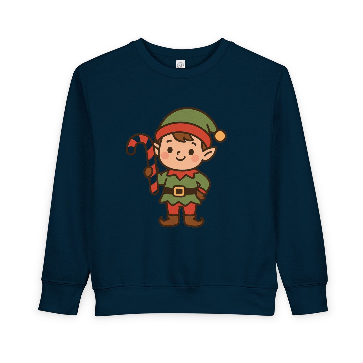 Candy Cane Christmas Elf Toddler Sweatshirt