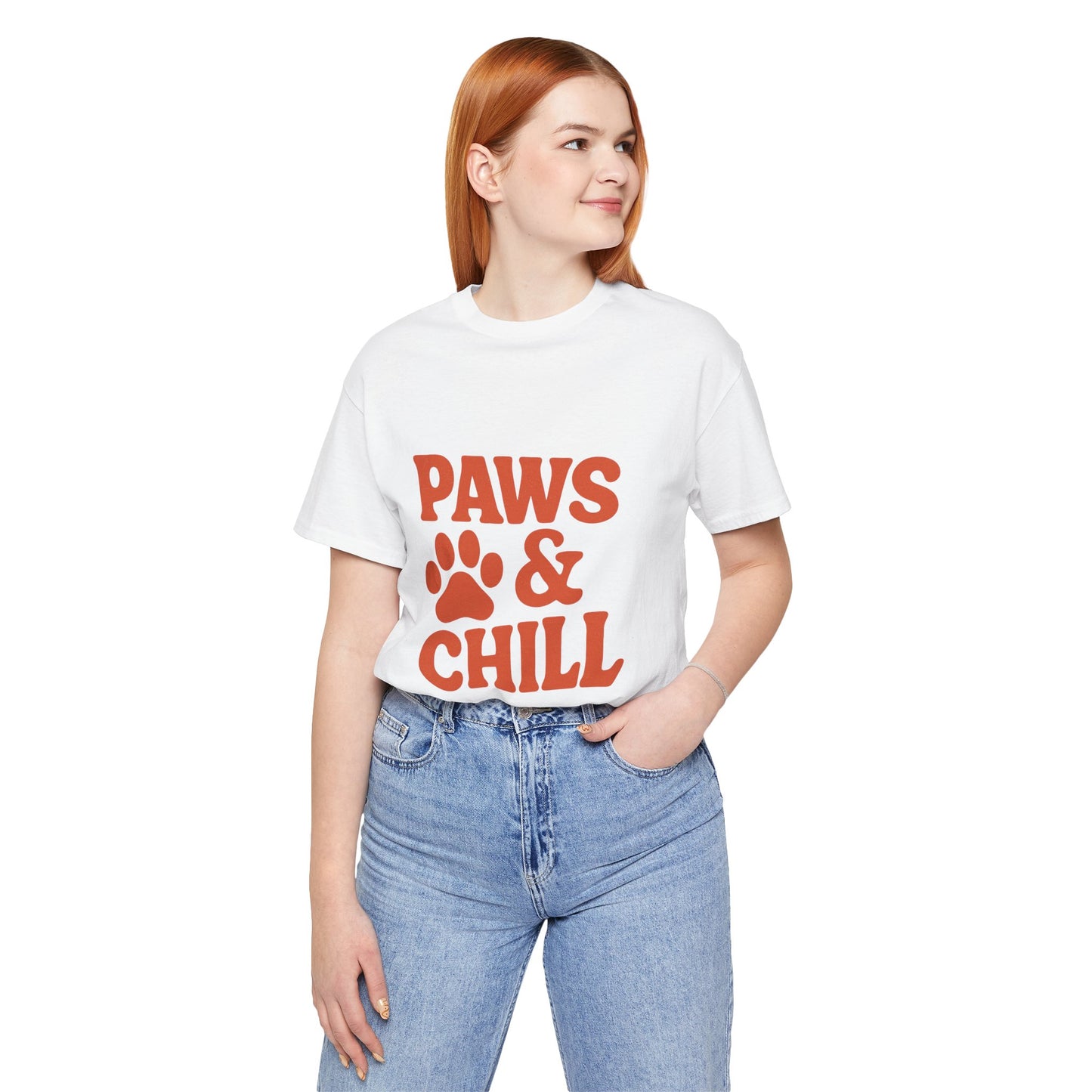 Paws and Chill Pet Lovers Unisex Jersey Short Sleeve Tee T-shirt
