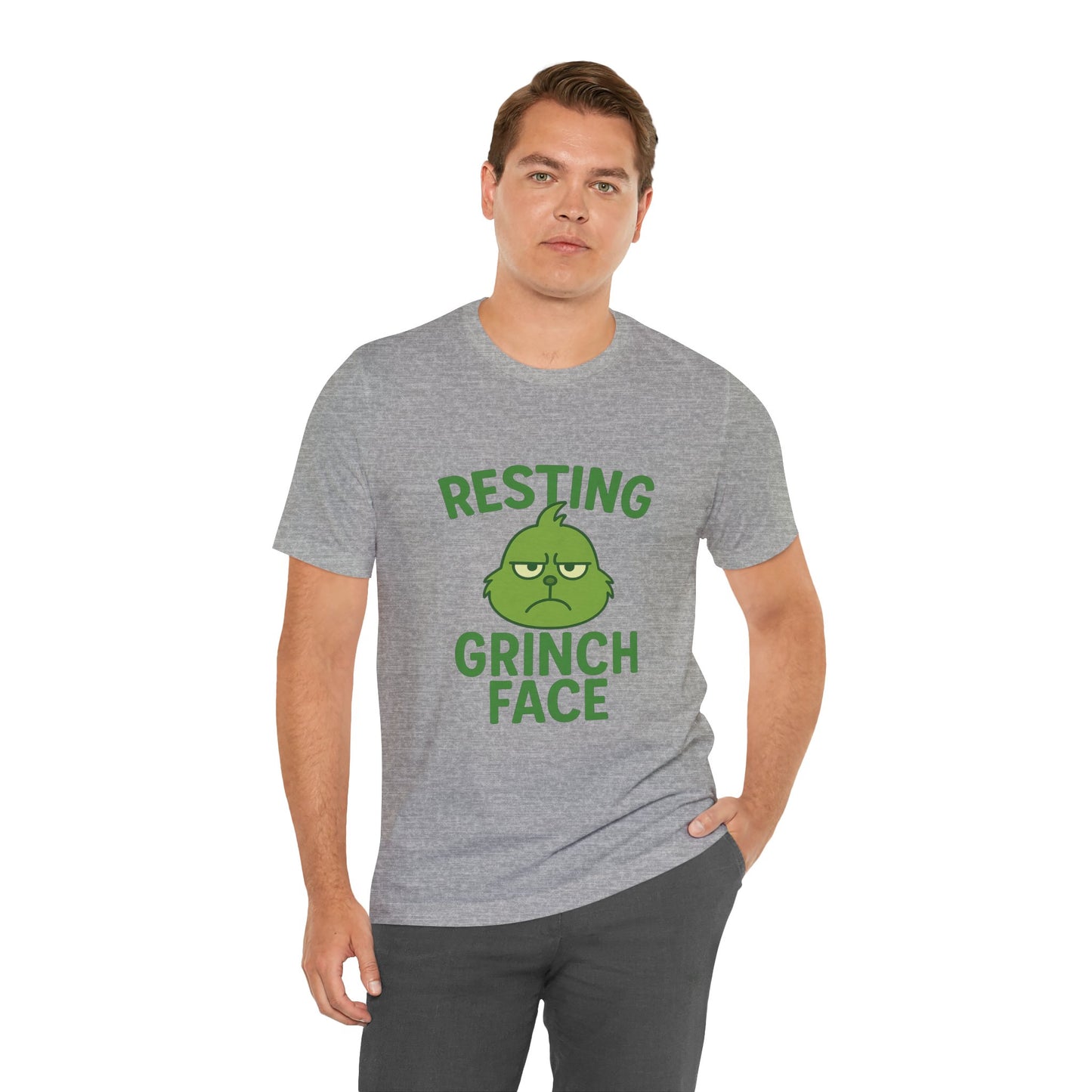 Gringe Resting Face Christmas Unisex Jersey Short Sleeve Tee T-shirt
