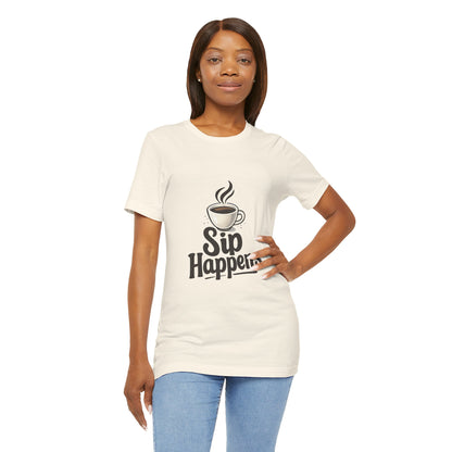 Sip Happens Coffee Cup Unisex Jersey Short Sleeve Tee T-shirt