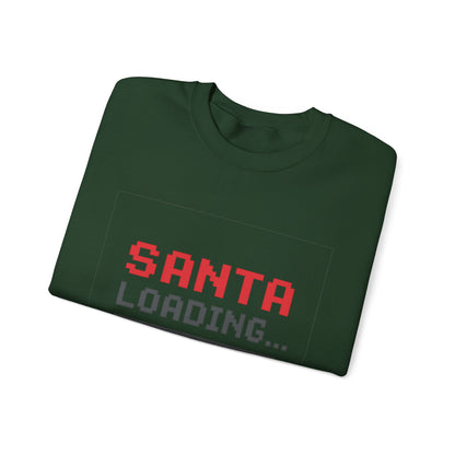 Santa Loading Bar Christmas Unisex Heavy Blend™ Crewneck Sweatshirt