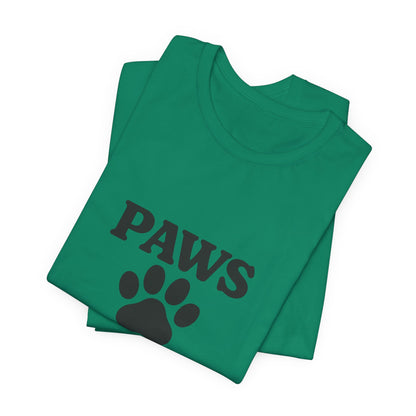 Paws Before Coffee Unisex Jersey Short Sleeve Tee T-shirt