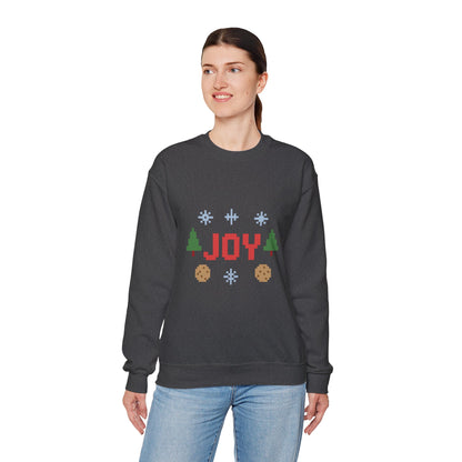Christmas Joy In Pixel Unisex Heavy Blend™ Crewneck Sweatshirt