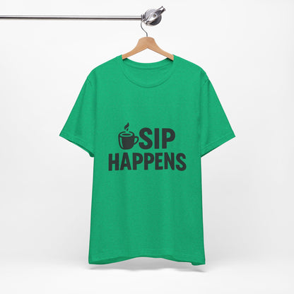 Sip Happens Minimal Edition Unisex Jersey Short Sleeve Tee T-shirt