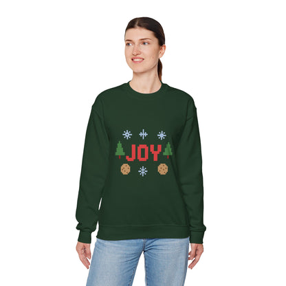 Christmas Joy In Pixel Unisex Heavy Blend™ Crewneck Sweatshirt
