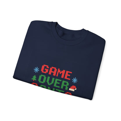 Game Over Santa Is Here Christmas Unisex Heavy Blend™ Crewneck Sweatshirt