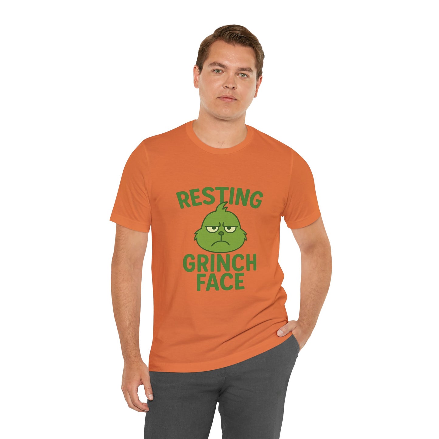 Gringe Resting Face Christmas Unisex Jersey Short Sleeve Tee T-shirt