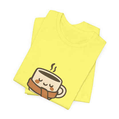 Warm Me Up Coffee Cup Unisex Jersey Short Sleeve Tee T-shirt