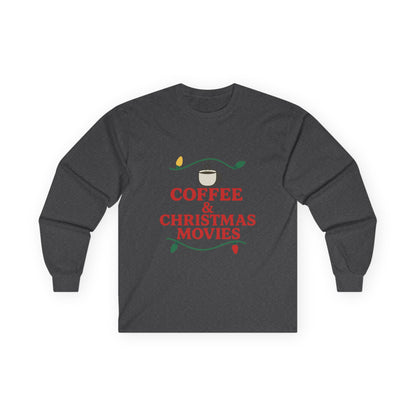 Coffee & Christmas Movies Unisex Ultra Cotton Long Sleeve Tee