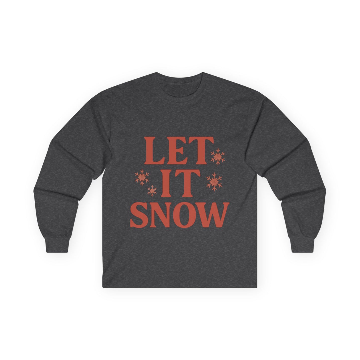 Let It Snow Christmas Unisex Ultra Cotton Long Sleeve Tee T-shirt