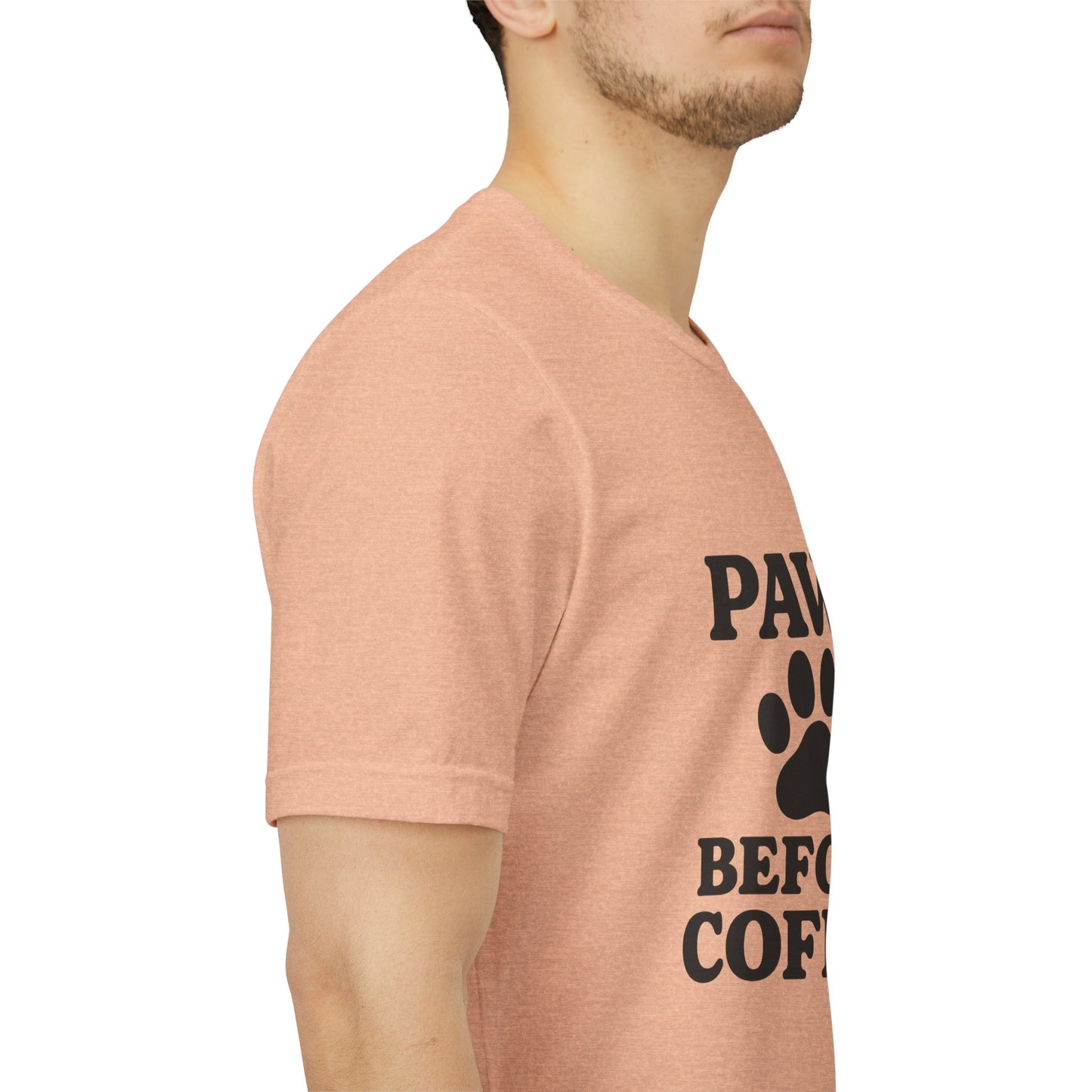 Paws Before Coffee Unisex Jersey Short Sleeve Tee T-shirt