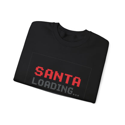 Santa Loading Bar Christmas Unisex Heavy Blend™ Crewneck Sweatshirt