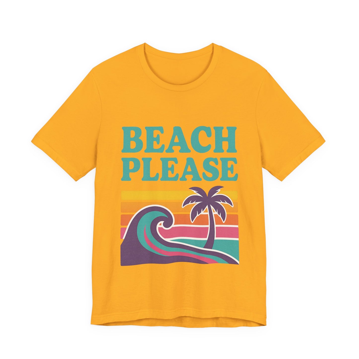 Beach Please Palm Trees Unisex Short Sleeve Tee T-shirt